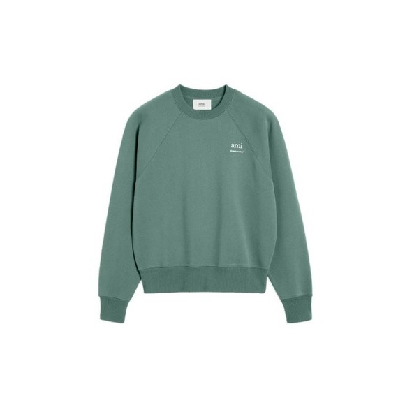 Ami Boxy Fit Organic Cotton Fleece Sweatshirt - NWT - Picture 1 of 5
